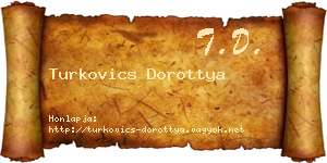 Turkovics Dorottya névjegykártya