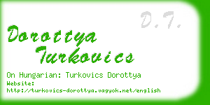 dorottya turkovics business card